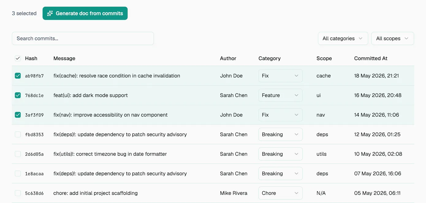 AI generation flow for ReleaseBase